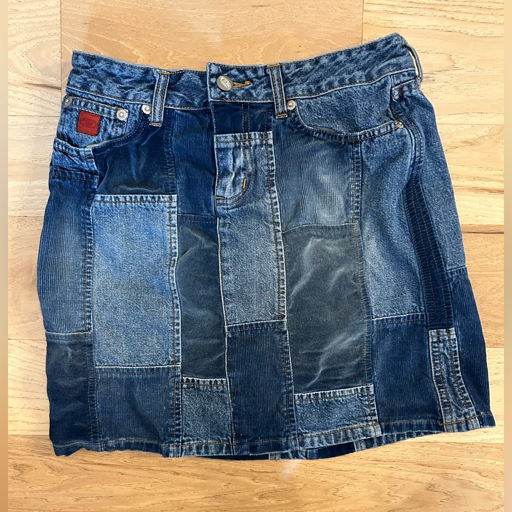 Y2K vintage patchwork skirt bongo size 1 juniors